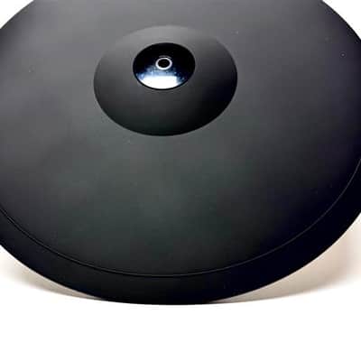 HXM 15” Dual Zone Black Electronic Cymbal w Arm for Roland Alesis Lemon Kit image 3