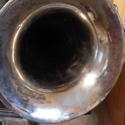 Helicon Tuba "Eb"  Soviet 3 Valves Brass Pipe Wind Instrument USSR Vintage and Rare image 7
