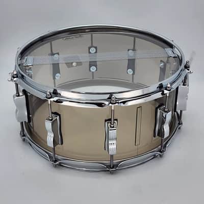 Used Ludwig Vistalite Snare Drum 14x6.5 Smoke - Excellent image 4