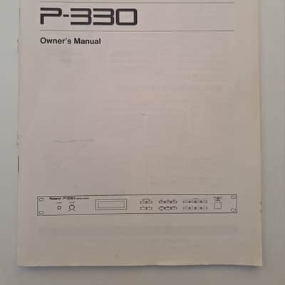 Roland P-330 Owner's Manual