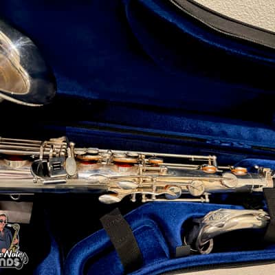Selmer USA Omega Tenor Sax- mint- rare silver- premium overhaul! image 8
