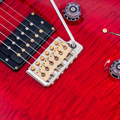 2015 Paul Reed Smith 30th Anniversary Custom 24 Trem 10 Top Scarlet Red w/ Case, Hangtags image 8