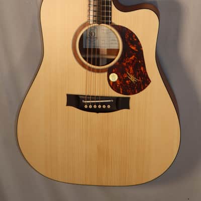 Maton Solid Road Series SRS70C Natural Satin Finish Dreadnought Cutaway Acoustic Electric with case NEW image 5
