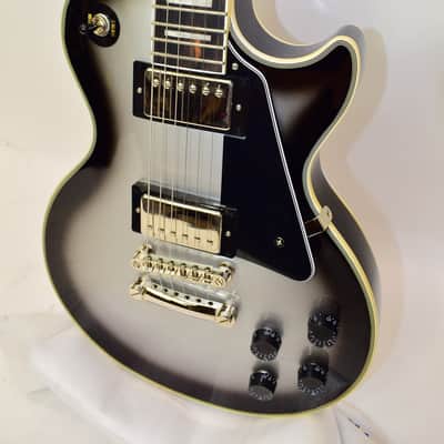 Epiphone Les Paul Custom LTD Electric Guitar, Silver Burst w/ Case image 4