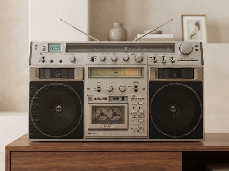 Toshiba RT-S90 Rare Vintage Boombox Serviced Tested Stereo Cassette Portable image 1