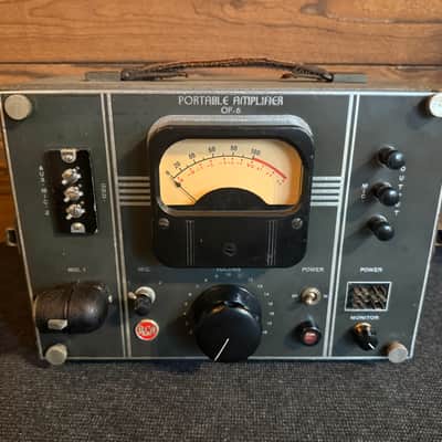 Vintage RCA OP-6 Tube Mic Preamp - Recapped w/ Case, Cables OP6 image 2