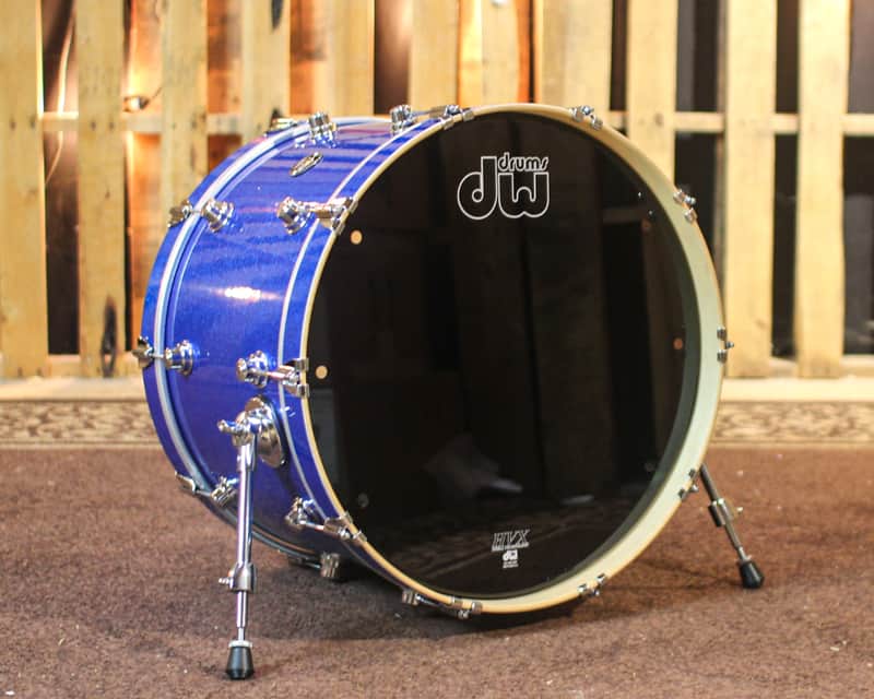 DW Performance Blue Sparkle Bass Drum - 14x22 image 1