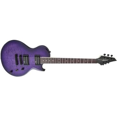 Jackson JS Series Monarkh SC JS22 Quilt Maple Guitar, Amaranth Fingerboard, Transparent Purple Burst image 3