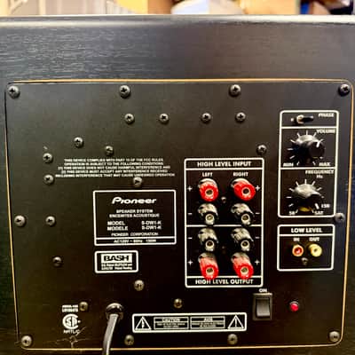 Pioneer S-DW1-K Powered 10" 150W Subwoofer with Manual; Tested image 2