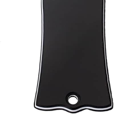 2 Holes Metal Truss Rod Cover Aluminum Alloy Bell-shape Truss Rod Cover Electric Guitar Replacement(Black) image 1