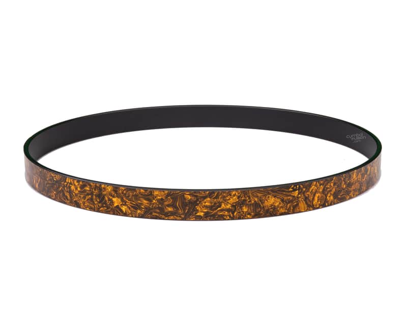 DW Collector's 22" Maple Bass Drum Hoop - Gold Abalone image 1