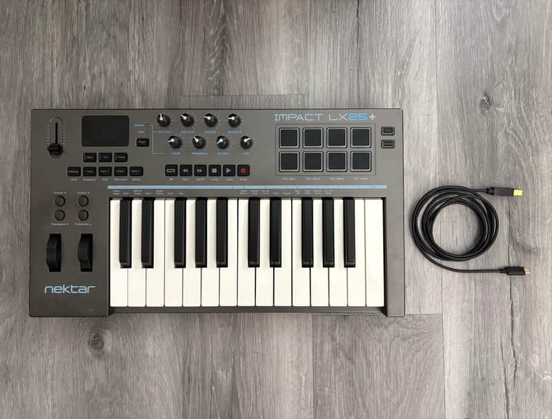 Nektar Impact LX25+ 25-Key USB MIDI Keyboard Controller - Clean w/ Cable image 1