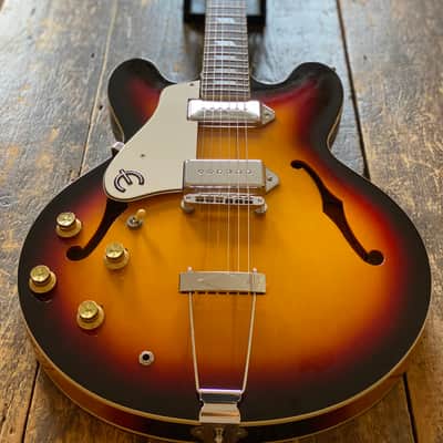 Epiphone Scarce Left Handed 1999 Casino Electric Guitar Antique Sunburst Finish Peerless Factory Korea w/ OHSC & Docs LEFTY! image 7