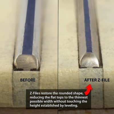 StewMac Z-File Fret Crowning Files, Centered Z-File image 3