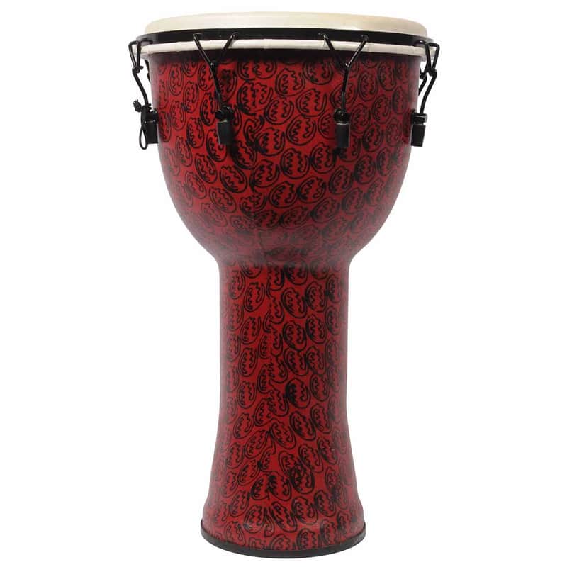 Toca TF2DM-14RMB Freestyle II 14" Mechanically Tuned Djembe with Bag - Red Mask image 1