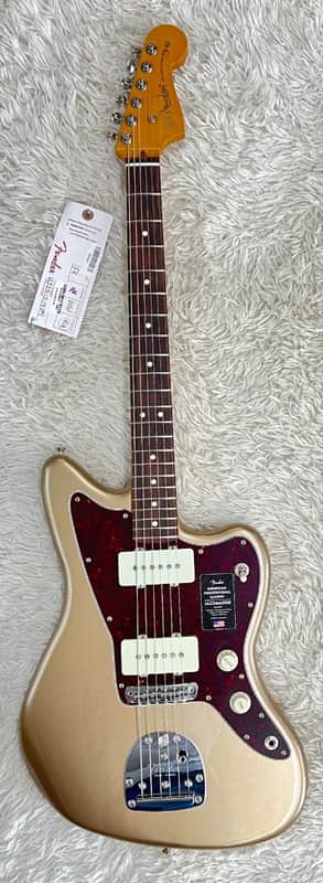 Fender American Professional Classic Jazzmaster elec Guitar, Faded Firemist Gold