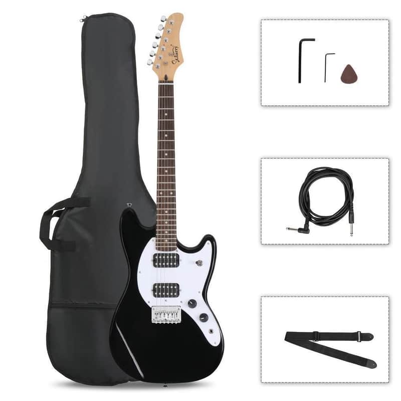 Glarry Mustang guitar bundle with gig bag and accessories 2025 - new in box image 1
