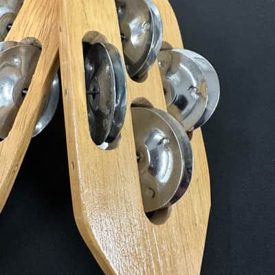 Hand Jingles, Jingle Sticks, Hatheli, Nickel, Quad Row, 9" - MINT image 4