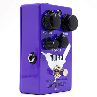Wren and Cuff Your Face '60s Hot Germanium Fuzz – Violet with External Bias Mod image 4