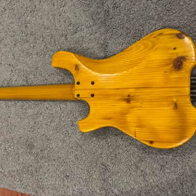 Custom Headless Blonde Travel Lapsteel compact comfortable electric guitar Made in Ukraine Custom shop Djent Modern Metal Unique Boutique image 11