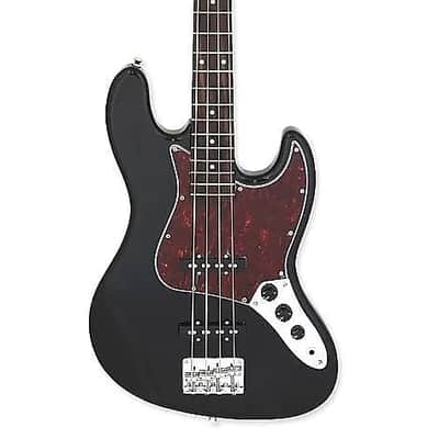 Aria STB-JB/TT-BK Pro II STB Series Basswood Body Bolt-on Maple Neck 4-String Electric Guitar-Black image 1
