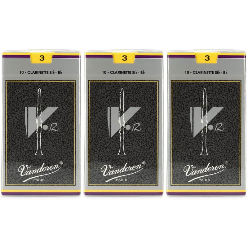 Vandoren V12 Bb Clarinet Reed - 3.0 (30-pack) image 1