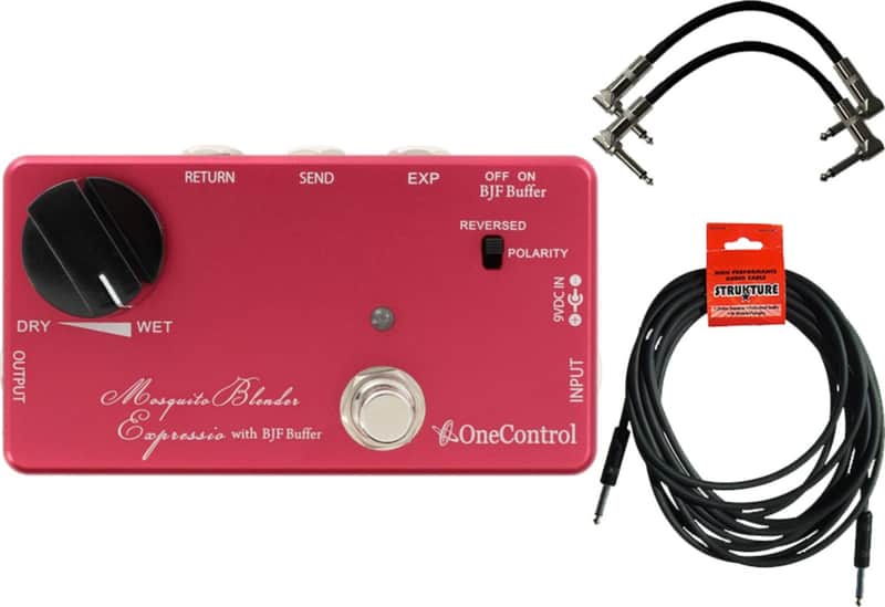 One Control OCMBE Mosquite Blender Expressio w/ BJF Buffer and Expression Pedal Control w/ 3 Cables image 1