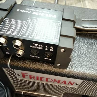 Friedman Mini Dirty Shirley (Modded Change stages via Footswitch) + Rack + Midi converter Black & Gr image 7