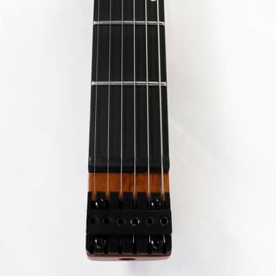 Agile Headless 6 String Baritone Electric Guitar GEODESIC PRO 630 RL MOD Flat Black image 14