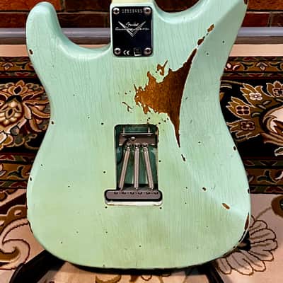 2022 Fender Custom Shop 1959 Stratocaster Heavy Relic, Surf Green image 10