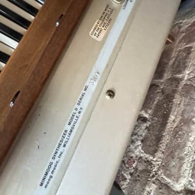 Moog Minimoog Model D 44-Key Monophonic Synthesizer 1971 - 1982 - Black / Wood image 7
