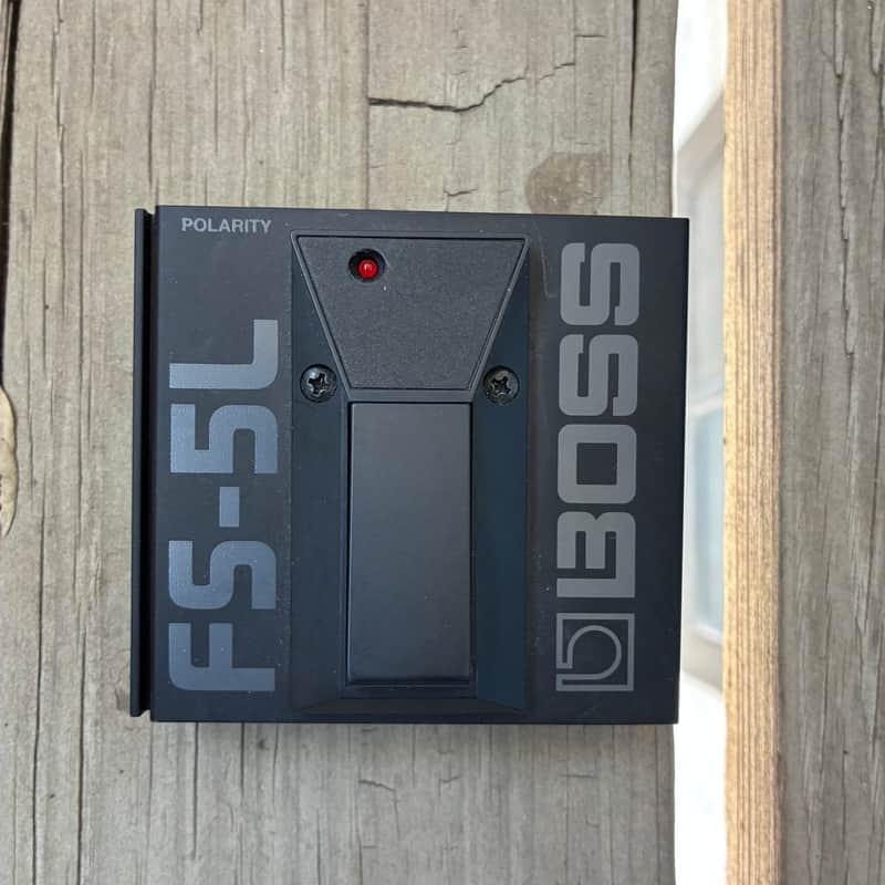 Boss FS-5L Latching Footswitch 1986 - Present - Black electric guitar controller pedal image 1