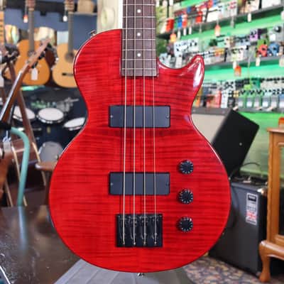 Epiphone Les Paul Special Bass Trans Red Flame Top - USED image 1