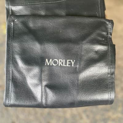 Morley New Old Stock Vintage Slimline Wah Volume Carry Case Black Leather Bag image 2