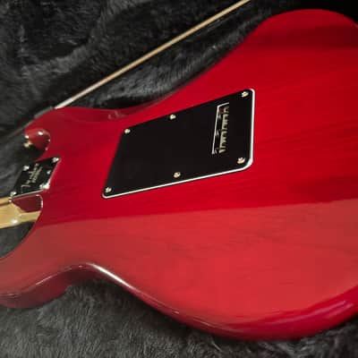 Fender American Deluxe Stratocaster 2005 Crimson Transparent image 12