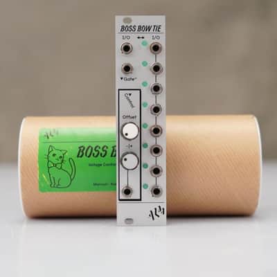 ALM Busy Circuits Boss Bow Tie Eurorack Module w/ Tube & Patch Cables #58589 image 1