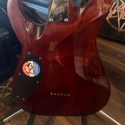 ESP LTD MH-100 QM NT 2014 - Amber Sunburst image 6