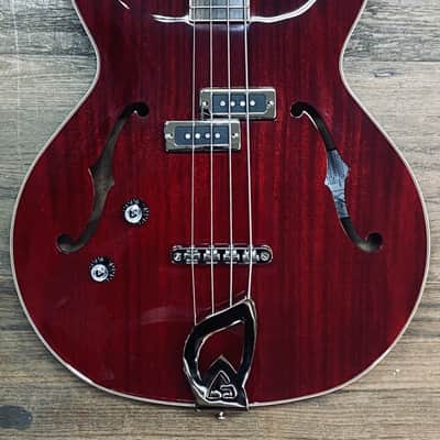 Guild Starfire I Bass Left-Handed Semi-Hollowbody Cherry Red Newark Street Collection (new) image 5