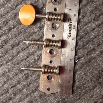 Harmony Silvertone *Unbranded Mandolin A-Style Tuning Machine Strip (Treble Side only, 1/4 buttons) image 7