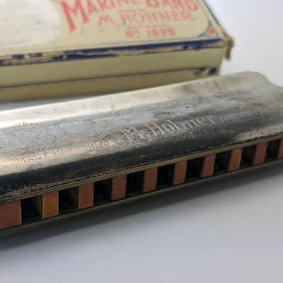 M. Hohner Marine Band A440 1896 Classic Harmonica - Key of G image 4