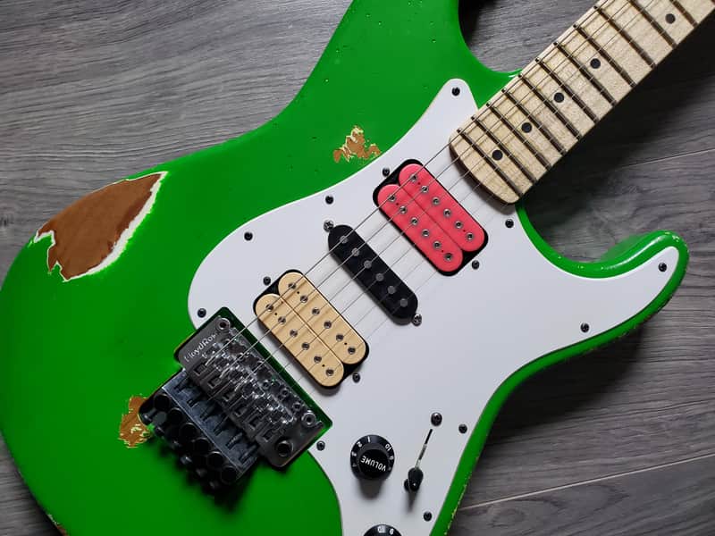 Charvel Masterbuilt Steve Vai Green Meanie | Reverb