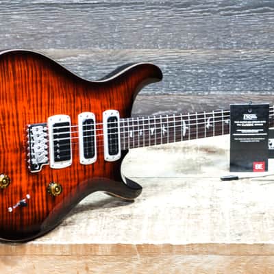 PRS SE Studio Figured Maple Top Orange Tiger Smokeburst Electric Guitar w/Bag image 11