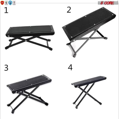 5 Core Guitar Foot Stool Foot Rest Adjustable Heights, Strong & Sturdy GFS 01 image 10