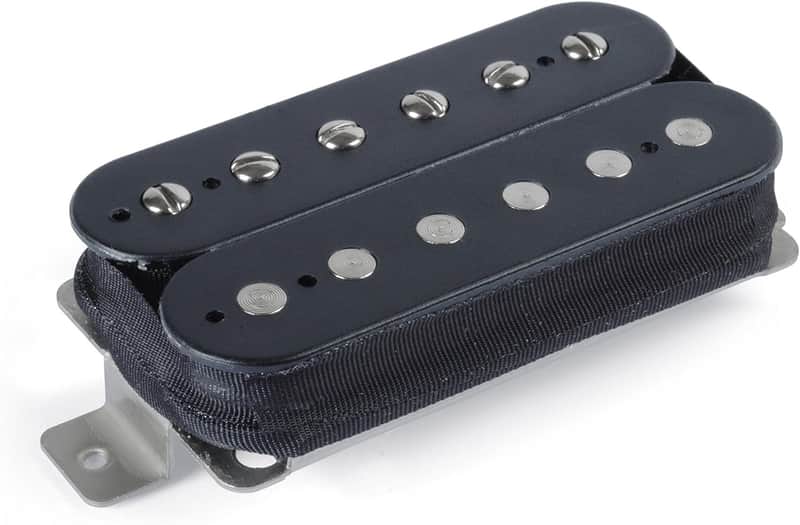 StewMac Humbucker Pickup, Neck Position, Black Exposed Coils image 1