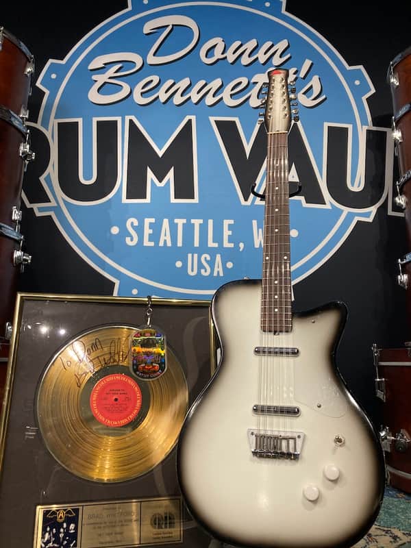Jerry Jones Brad Whitford’s Aerosmith, 12 String Authenticated! (#86) 1990s Black/White image 1