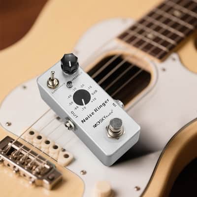 MOSKYaudio Noise Gate Pedal Noise Kinger Guitar Effect Pedal 2 Modes Hard/Soft for Electric Guitar and Bass True Bypass Aluminum image 3