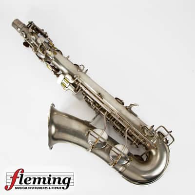 Conn New Wonder Transitional Alto Saxophone - Silver Plate, Gold Wash Bell, 1932 image 8
