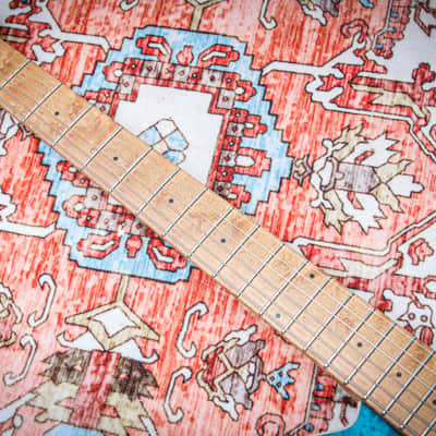 ERNIE BALL USA Music Man Axis HH Floyd "Blue Quilt" (1996) (SOLD) image 11