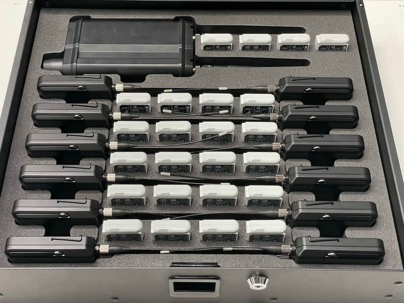 Custom Foam Insert for Rack Drawer fits 12 Shure ADXR Axient Digital PSM IEM Wireless In-Ear Bodypacks and AD610 ShowLink Access Point image 1