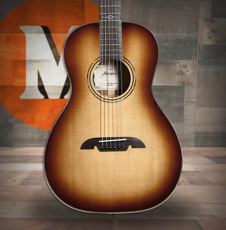 Alvarez Masterworks Parlor Guitar Acoustic Electric Shadowburst (MP60e_Shadowburst) image 1